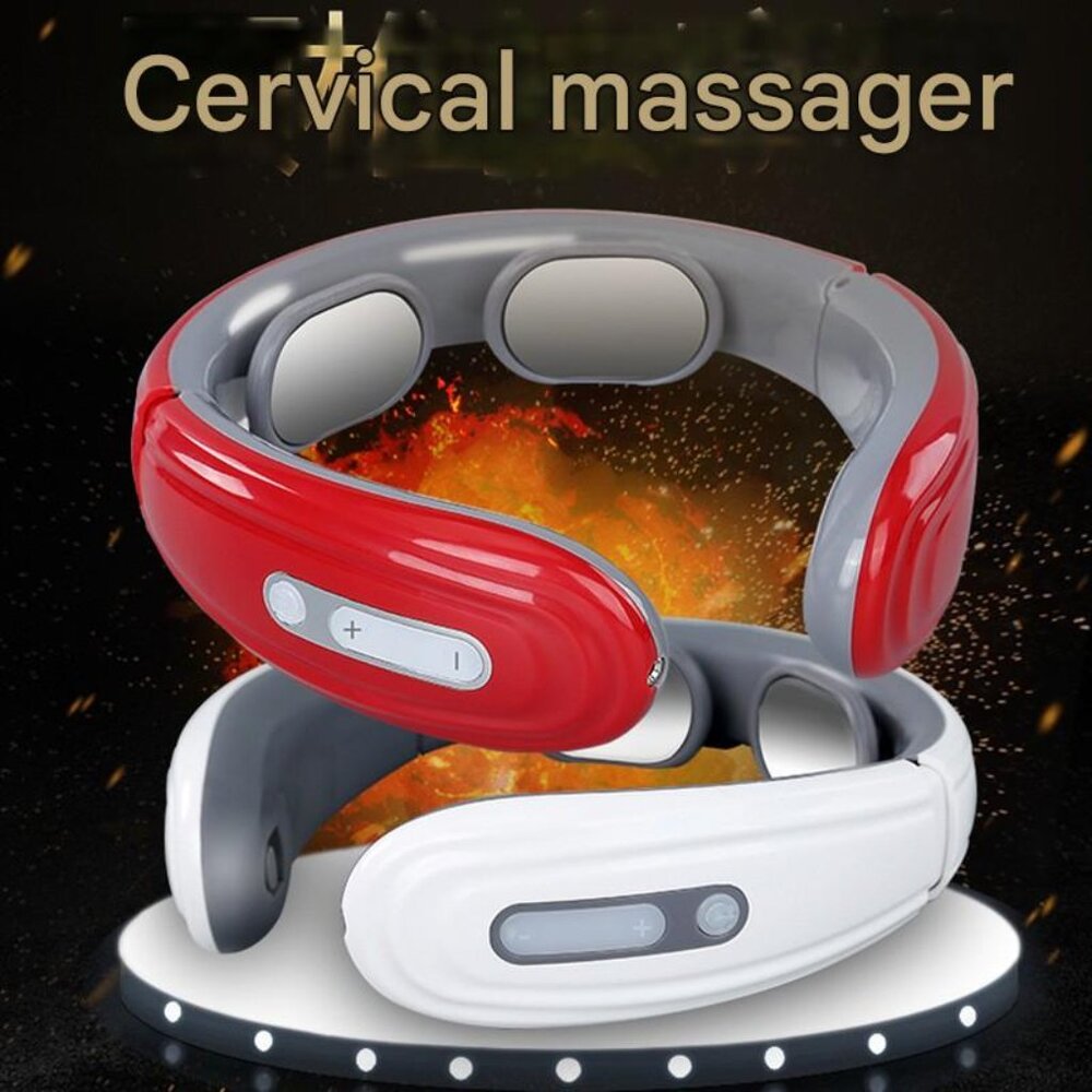 3 of Pulse Vibration Kneading Neck Cervical Massager Electric Neck Protector#527